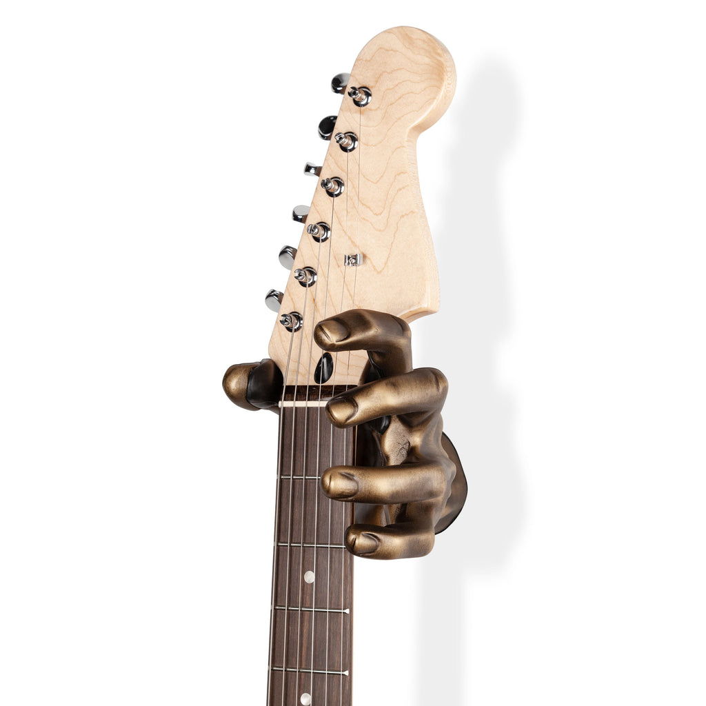 Gold left male hand guitar hanger